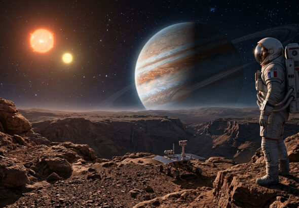 Exoplanète, vue d'artiste