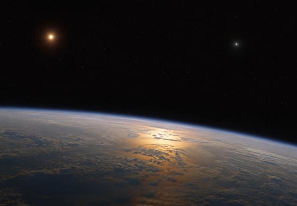 Exoplanète dans un système binaire